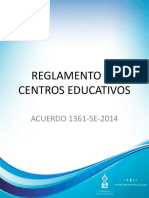 Acuerdo 1361-Se-2014-Reglamento de Centros Educativos