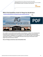 What Is The Assemblies of God - 10 Things To Know About Their History & Beliefs
