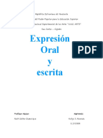 Expresion Oral y Escrita