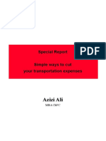 Azizi Ali: Special Report Simple Ways To Cut Your Transportation Expenses