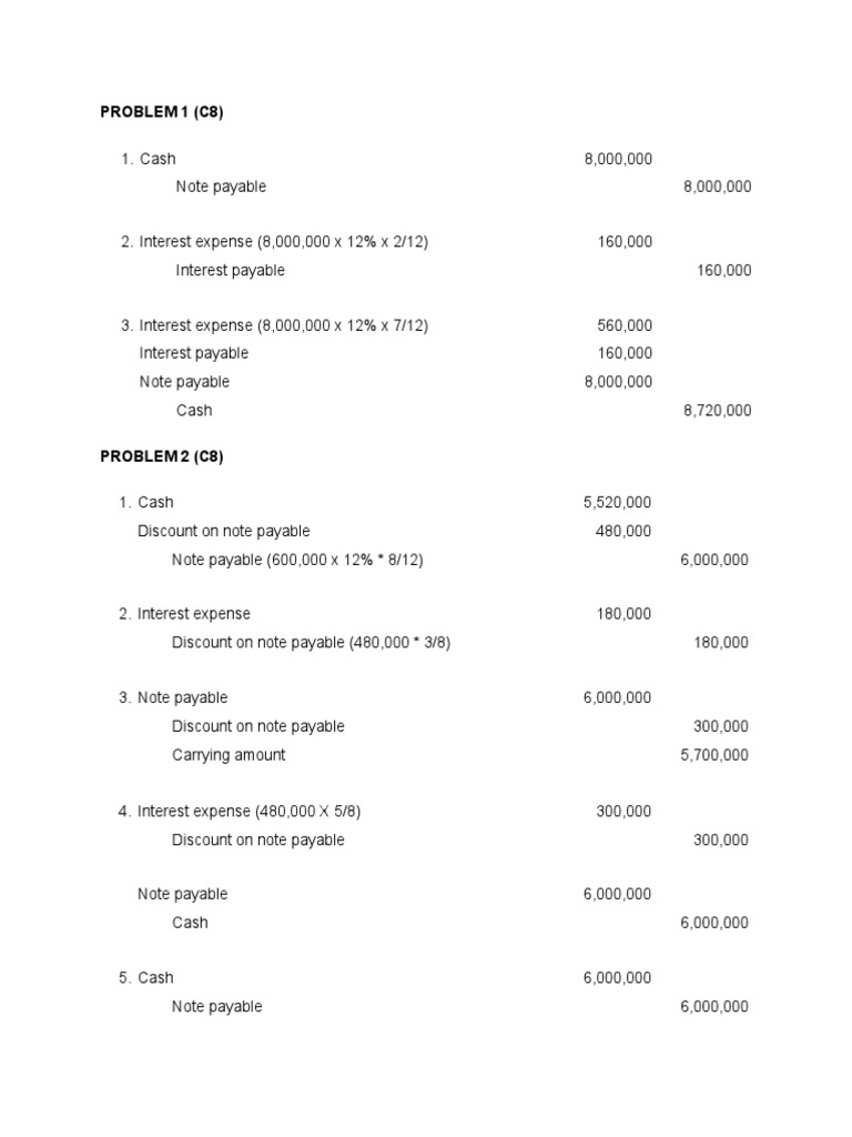 Chapter 8 - Notes Payable (FAR6) | PDF | Expense | Financial Accounting