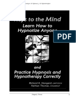 Practique La Hipnosis y La Hipnoterapia Correctamente