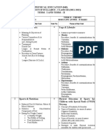 Physical Education (048) Distribution of Syllabus - Class Xii (2021-2022) Term - I and Term - Ii
