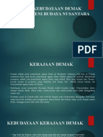 Pertemuan 11 PENGARUH KEBUDAYAAN DEMAK TERHADAP SENI BUDAYA NUSANTARA