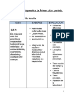 Planificación Diagnostica de Primer Ciclo y Evaluacion