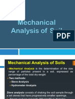 CE322-Geotechnical Engineering (Soil Mechanics) - Mechanical Analysis of Soil