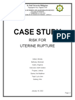 Case Study Risk For Uterine Rupture