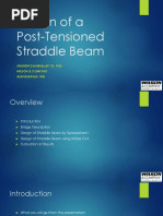 Design of A Post-Tensioned Straddle Beam: Andrew Daumueller, Pe, PHD Wilson & Company Albuquerque, NM