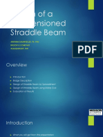 Design of A Post-Tensioned Straddle Beam: Andrew Daumueller, Pe, PHD Wilson & Company Albuquerque, NM