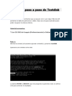 Tutorial Paso A Paso de Testdisk