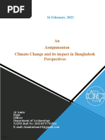 An Assignment On Climate Change and Its Impact in Bangladesh Perspectives