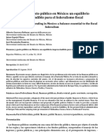 Finanzas y Gasto Público en México - Un Equilibrio Imprescindible para El Federalismo Fiscal