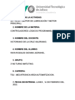 SET RESET     Actividad Practica en clase (Motor de lubricacion y motor principal)