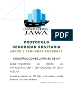 Protocolo seguridad sanitaria microempresas construcción