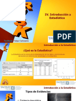 IV. Introducción A Estadística