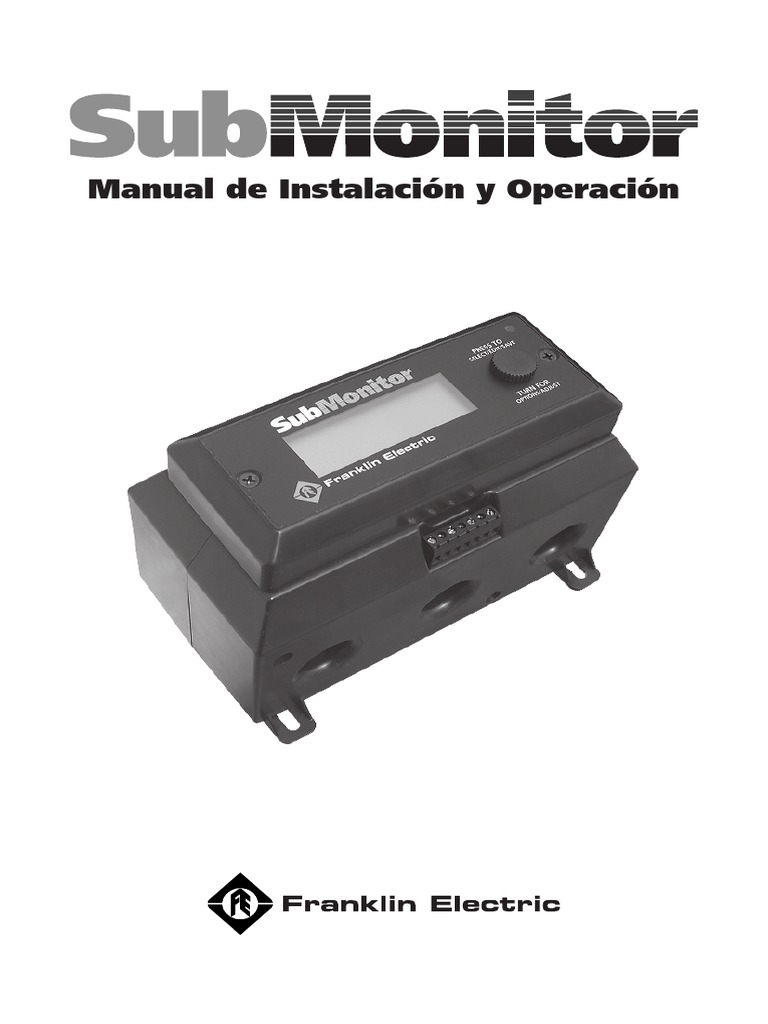 Instalación y Uso del SubMonitor Franklin | PDF | Corriente eléctrica ...