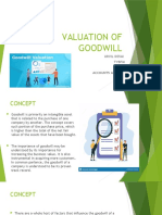 Valuation of Goodwill Tybfm 112