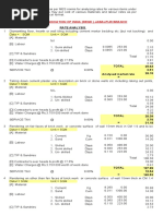 PCC Rate Analysis for 1:3:6 Concrete | PDF | Concrete | Cement