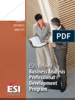 Esis Refined Business Analysis Professional Development Program 3886