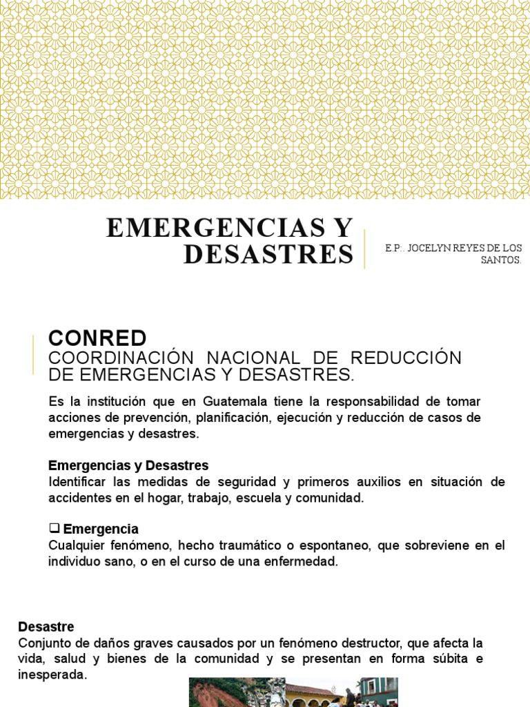 Medidas en Emergencias y Desastres | PDF | Ciencias de la Salud ...