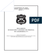 Reglamento de selección y ascensos de Carabineros