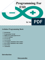 Arduino Programming For ESD: by MD - Dedarul Hasan