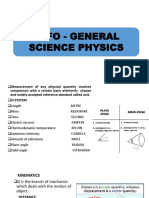 EPFO - GENERAL SCIENCE PHYSICS KEY CONCEPTS