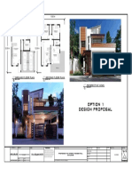Option 1 Design Proposal: Ground Floor Plan Second Floor Plan Perspective Views