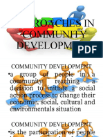 Approaches and Strategies for Community Development
