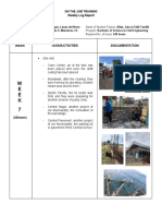 OJT Weekly Report for Civil Engineering Student