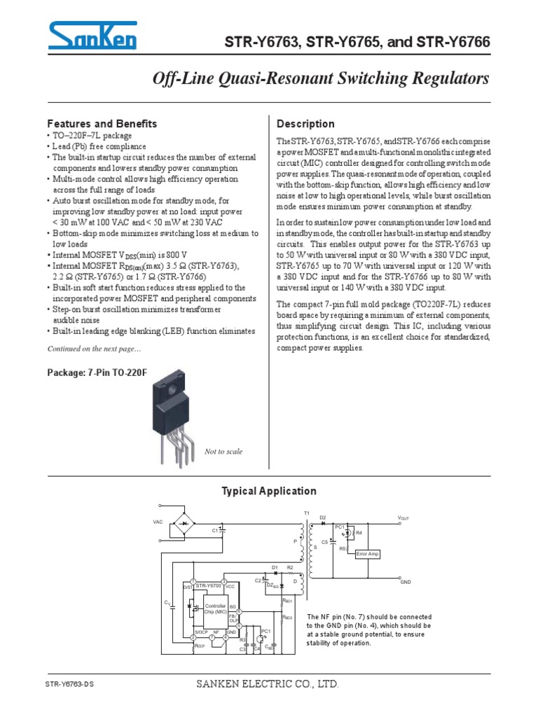 Jual Str5a464 5a464 Str Dip-7 Smps Buck Converter Ic For Non-Isolated