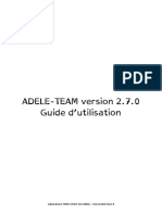 ADELE-TEAM 2.7.0 Guide Utilisation