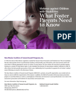 Violence Against Children With Disabilities - What Foster Parents Need To Know