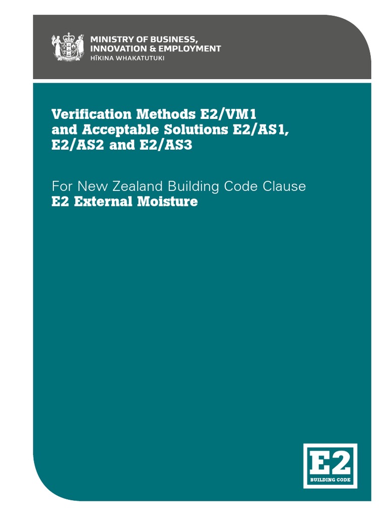 NZBC E2 External Moisture (3ed, A9) PDF Roof Wall