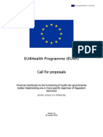 EU4Health Programme (EU4H) Call For Proposals