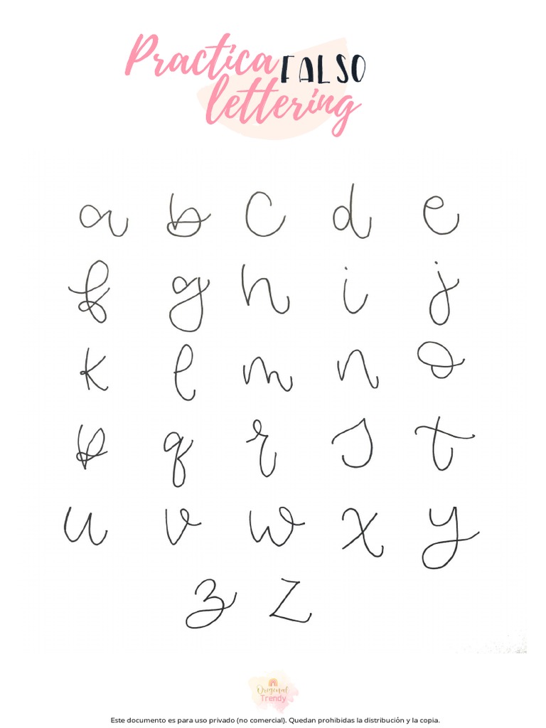Practica El Falso Lettering | PDF