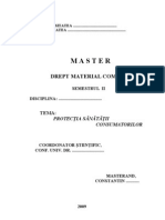 Protectia Consumatorilor Model de Referat