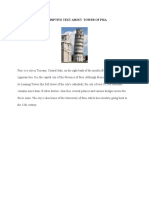 Descriptive Text About Tower of Pisa