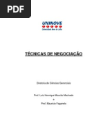 Apostila - Técnicas de Negociação - Prof Mauricio Faganelo & LH Machado