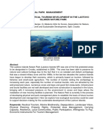 Tourism and National Park Management Chapter 9: Nautical Tourism Development in The Lastovo Islands Nature Park