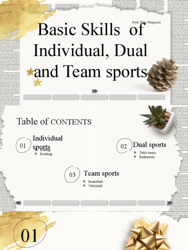 Basic Skills of Individual, Dual and Team Sports PDF