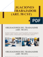 Obligaciones del Trabajador según Art. 58 CST | PDF | Crecimiento ...