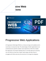 Progressive Web Applications