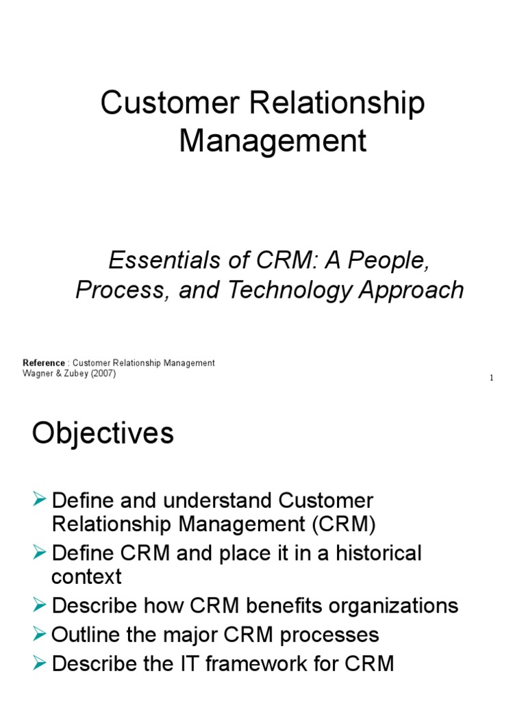 Importance of Customer Relationship Management | PDF | Customer ...