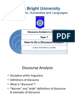 Discourse Analysis Guide