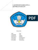 Makalah Laporan Kegiatan Kewirausahaan