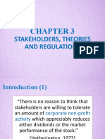STAKEHOLDER THEORIES AND REGULATIONS