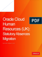 Oracle Cloud Human Resources (UK) :: Statutory Absences Migration