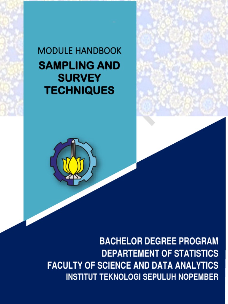Sampling and Survey Techniques: Module Handbook | PDF | Survey ...
