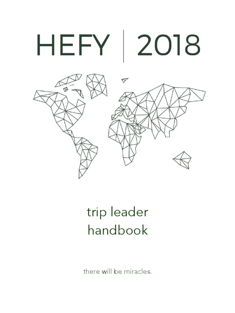 HEFY Trip Leader Handbook PDF First Aid Risk